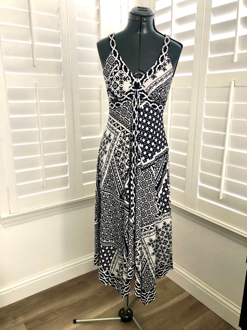 INC International Concepts High Low Stretchy Summer Scarf Style Dress, Size 2 - Picture 1 of 8